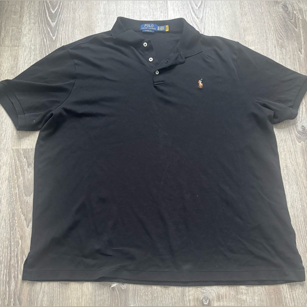 Polo Ralph Lauren Men’s Classic Black Polo Shirt Size XL